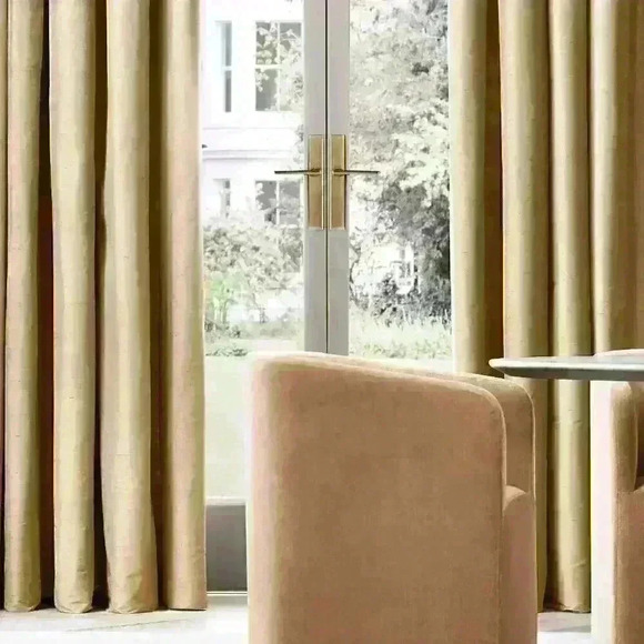 Pair-RH Thai Silk Drapery Panels - Picture 3 of 7